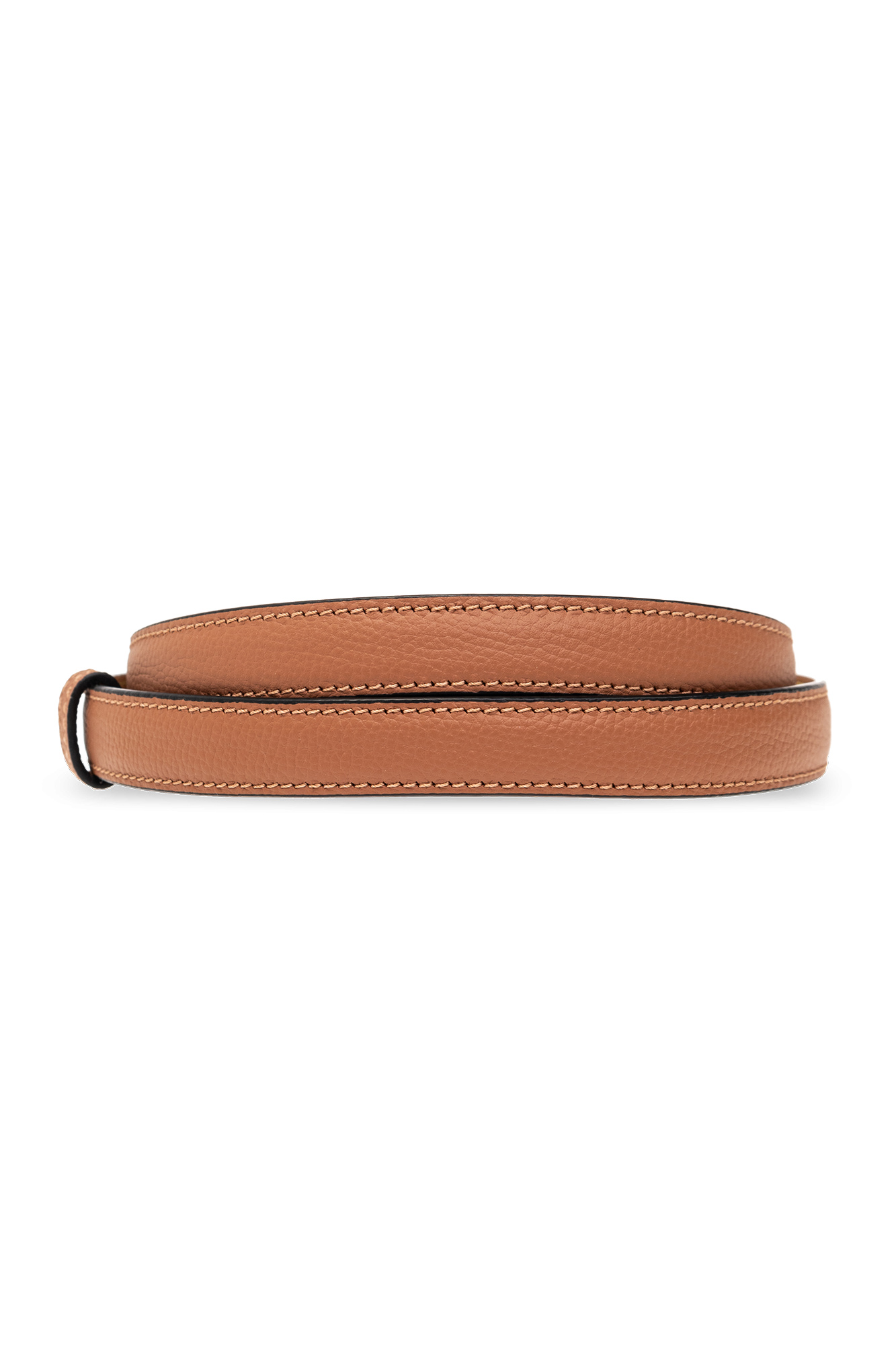 loewe moss Leather belt with logo | Women's Accessories